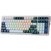 Redragon K686 Mechanische RGB Tastatur, Rote Schalter, Weiß Farbmix Gaming-Tastatur (3-Modus (2,4GHz/BT/Kabel), Hot-Swap, GASKET Design & 98 Tasten)