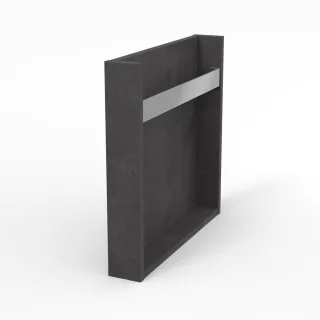 Sanipa Konsole vertikal mit HH 2morrow (WT798) 510x85x520 Ozean-Grau WT7983V