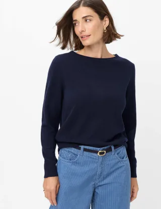 Brax Damen Pullover Style LISA navy, dunkelblau, Gr. 32