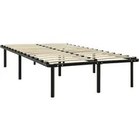 vidaXL Bett Bett Schwarz Metall 120x200 cm