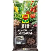 Compo Pflanzendünger COMPO Bio Tomaten und Gemüseerde, 20 Ltr