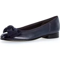 Gabor Ballerina Flats, Kitten Heel, Festliche Schuhe mit aufwendiger Schleife