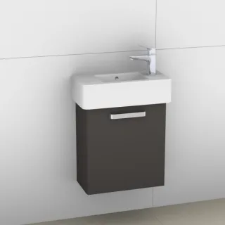 Artiqua 411 Waschtischunterschrank für Vero 070350, Stahlgrau, 411-WUT-D28-L-7142-88 411-WUT-D28-L-7142-88