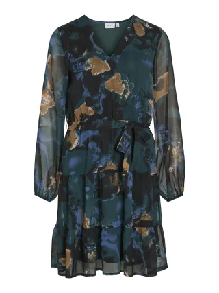 VILA - VIFALIA MIA SHORT DRESS/PB scarab - Gr. - 34