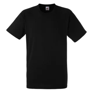 Fruit Of The Loom Heavy Weight T-Shirt für Männer (Schwarz)