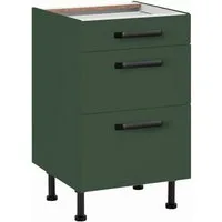 wiho Küchen Unterschrank Simi Soft-Close-Funktion in Schubkästen und Auszügen, verstellbare Füße