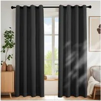 Simloveve Verdunkelungsvorhang 2er-Set Gardinen Blickdichte Thermo Vorhang 260g/m² (2 St), Ösen, blickdicht, Polyester, Kälteschutz Warm Abdunkelnd, einfarbig, verschiedene Größen