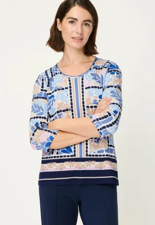 Olsen - T-Shirt Long Sleeves ink blue - Gr. - 38