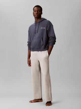 SCRIPT L/S HOODIE Blue Nights - Gr. - M
