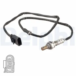 Delphi Lambdasonde vor Katalysator Seat Skoda VW ES21111-12B1
