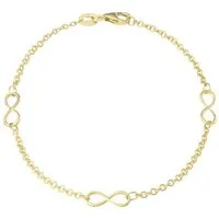 Amor Goldarmband Infinity/Unendlichkeitsschleife