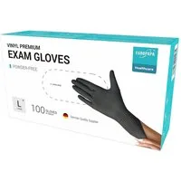 EUROPAPA Einweghandschuhe 100x Vinylhandschuhe Einweghandschuhe (Untersuchungshandschuhe Einmalhandschuhe) latexfrei puderfrei Vinyl Handschuhe
