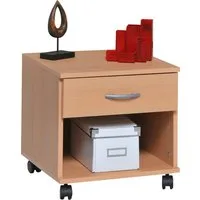 VOGL Möbelfabrik Rollcontainer Barrie, Bürocontainer, Nachtschrank, (1 St), Ausführungen mit/ohne Schubladen, Höhe 41 cm, Made in Germany