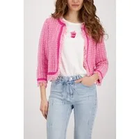 Monari Strickjacke mit Fransenkante