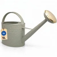 LIVLIG Gießkanne 5L, Gießkanne Vintage, Blumengießkanne, Giesskanne Metall (Die Kanne wird mit einem abnehmbaren Gießkopf geliefert), aus verzinktem Metall mit matter Pulverbeschichtung