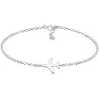 Elli Armband Flugzeug Reise 925 Silber