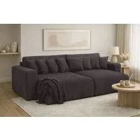 Kaiser Möbel Schlafsofa, Cordstoff Poso, PIANO DOUBLE, Große Liegefläche, Tiefe Sitzfläche, Cordstoff mit markanter Struktur