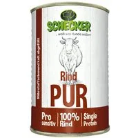 Schecker Schecker Rind PUR - auch für empfindliche bis sehr empfindliche Hunde Rind, Nassfutter für: Hunde