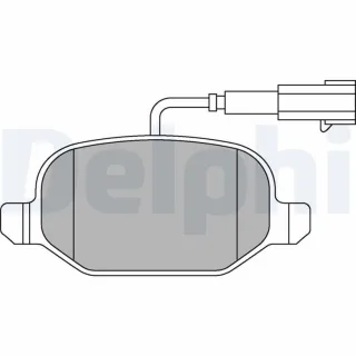 Delphi Bremsbel?ge hinten Alfa Romeo Mito Fiat Linea