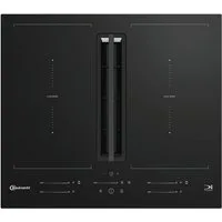 BAUKNECHT Kochfeld mit Dunstabzug BVH60FFB01, Induktionskochfeld mit Dunstabzug, FlexiSpace und Booster Funktion