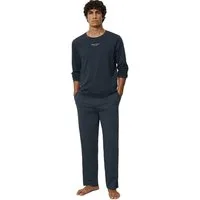 Marc O'Polo Pyjamaoberteil Mix & Match Cotton mit Langarm und Logoprägung