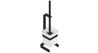 Giese Toilettenbürstengarnitur Standmodell schwarz matt, 31784-14 31784-14