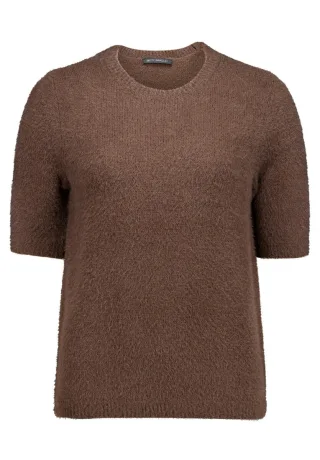 Betty Barclay - Kurzarm-Pullover braun - Gr. - 42