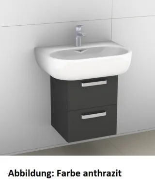 Artiqua 413 Waschtischunterschrank für 4U 223460 Sangallo Grau quer, 413-WU2L-K17-7154-432 413-WU2L-K17-7154-432
