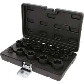 KS Tools 1/4 Zoll+3/8 Zoll+1/2 Zoll Torx Plus-Steckschlüssel-Satz, 19-tlg - 515.0119