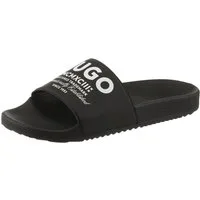HUGO Badepantolette Sommerschuh, Badelatschen, Pantolette, Strandschuh mit Logoschriftzug