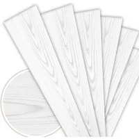 IKHEMalarka Wandpaneel Deckenpaneele Styropor Polystyrol XPS Decke Wand, BxL: 16,7x100 cm, 0,16 qm, (0.167m², 1-tlg., 1 Stück = 100x16,7cm x 3mm Materialstärke)