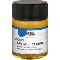 C. KREUL Acrylfarbe KREUL Acryl Metallicfarbe gold 50ml Glas