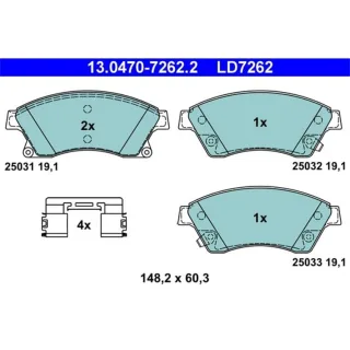 ATE Ceramic Bremsbel?ge vorne Chevrolet Aveo Cruze Opel Astra