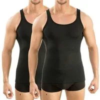 HERMKO Unterhemd 63000 (Pack, 2er) Funktionsunterwäsche atmungsaktiv schnelltrocknend Sport und Alltag