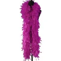 Kopper-24 Partyanzug Federboa Feder-Schal, 180 cm länge, Pink dunkel