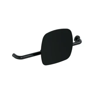 Hewi 801 Rückenstütze 801.51.9263R90 Wandabstand 150mm, Ausführung rechts, Lehne tiefschwarz, tiefschwarz