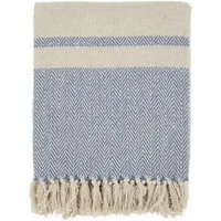 Plaid Chic Antique Aix Plaid Garnüberschuss Sky Blue, Chic Antique