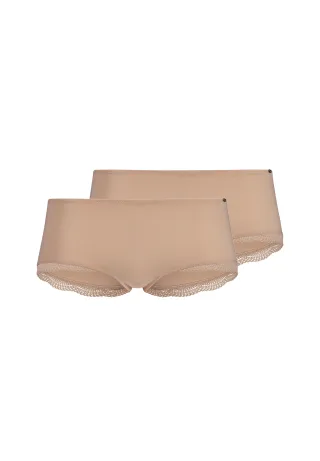 SKINY - Skiny Damen Pants 2er Pack Classicotton beige - Gr. - 40