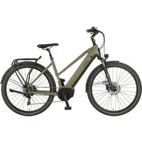 Prophete E-Bike Trekkingrad Entdecker 4.0, 10 Gang microSHIFT XLE Schaltwerk, Kettenschaltung, Mittelmotor, 540 Wh, Pedelec, Elektrofahrrad für Damen