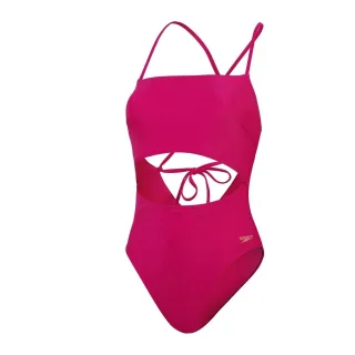 Speedo - Badeanzug für Damen, Hinten geknotet (Violett)