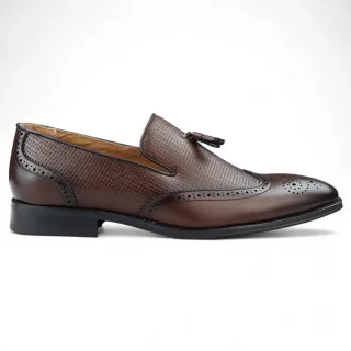 Herren Mokassin Loafer mit Quaste, elegante Slip-On-Abendschuhe