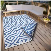 OTTO home Teppich Ronda Wendeteppich, rechteckig, Höhe: 5 mm, Sisal-Optik, Flachgewebe, In- und Outdoor, geometrisches Boho Design