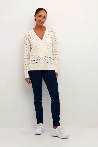 Strickjacke Regular fit white