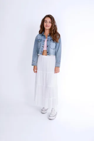 Blue Seven - Md Stufenrock weiss - Gr. - 164