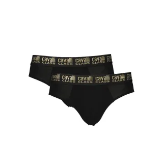 Cavalli Class Schwarze Baumwollunterwäsche für Herren