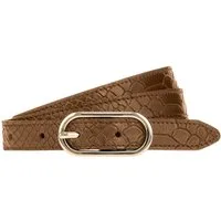 Tamaris Ledergürtel 2 cm breit, Doppelschließe, gemustert