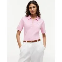 Tommy Hilfiger Poloshirt 1985 REG PIQUE POLO mit Logo-Stickerei, Seitenschlitze, Regular Fit
