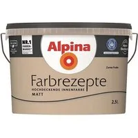 Alpina Wand- und Deckenfarbe Farbrezepte 2,5 Liter Zartes Puder-Dezentes Taupe