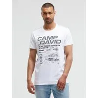 CAMP DAVID Rundhalsshirt mit Kontrastnähten