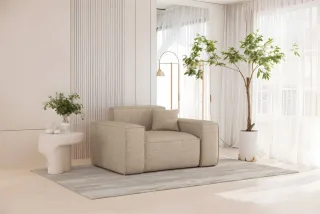 Sessel Designersessel CELES PREMIUM in Stoff Artico Beige
